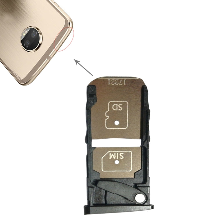 Vassoio scheda SIM + vassoio scheda micro SD per Motorola Moto Z2 Force, For Moto Z2 Force Vassoio scheda SIM + vassoio scheda micro SD per Motorola Moto Z2 Force, For Moto Z2 Force